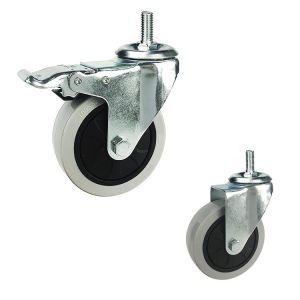 220lbs Loading Industrial Trolley Wheels , PP 5 Inch Trolley Wheels