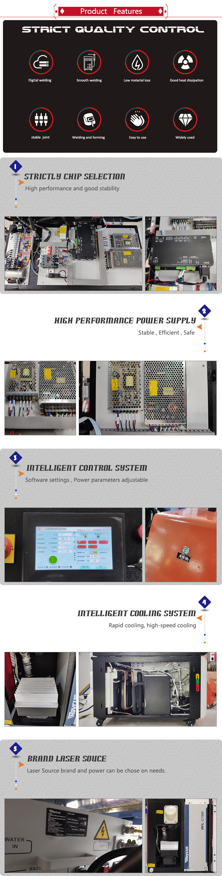 High precision mini fiber Laser Welder handheld laser welding machine for metal with wire feeder