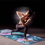 Wear Resistance Travel Yoga Mat With Ultra Fine Fibers High Strength