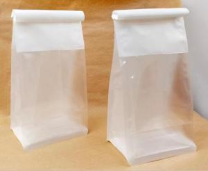 China OEM ODM 50g Natural White Paper Bread Packaging Bags Moisture Proof wholesale