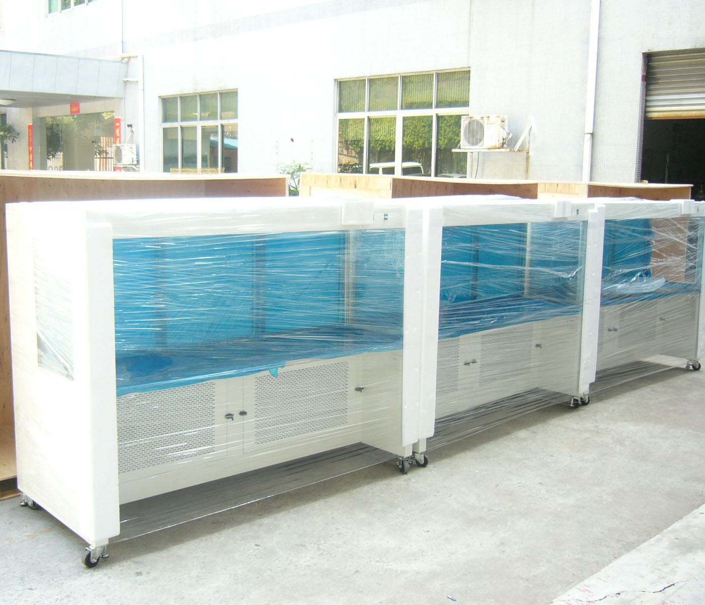 Class 100 Powder Coated Steel Horizontal Laminar Clean Bench For One Person