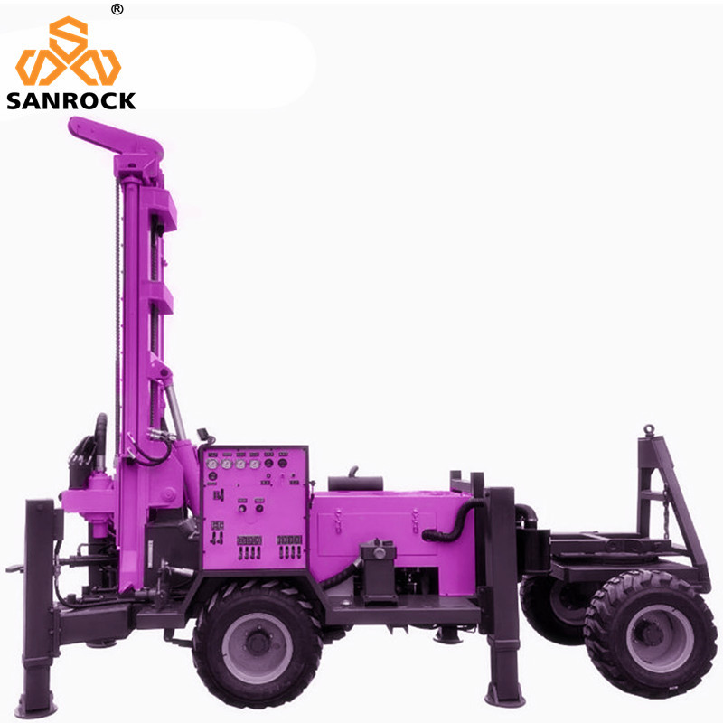 Portable Water Well Drilling Rig Machine with 3300mm One Push Length and Hydraulic System