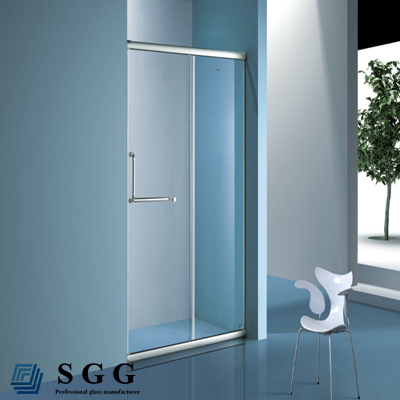 bathroom floating glass shelf
