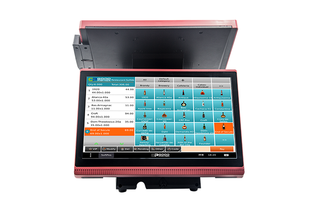 2GB RAM Supermarket Milk Tea Catering Ordering Machine Touch Pos Cashier Machine