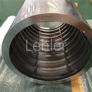 China Stainless Steel 40 Degree V Wire Screen Filter Welded Heavy Load wholesale