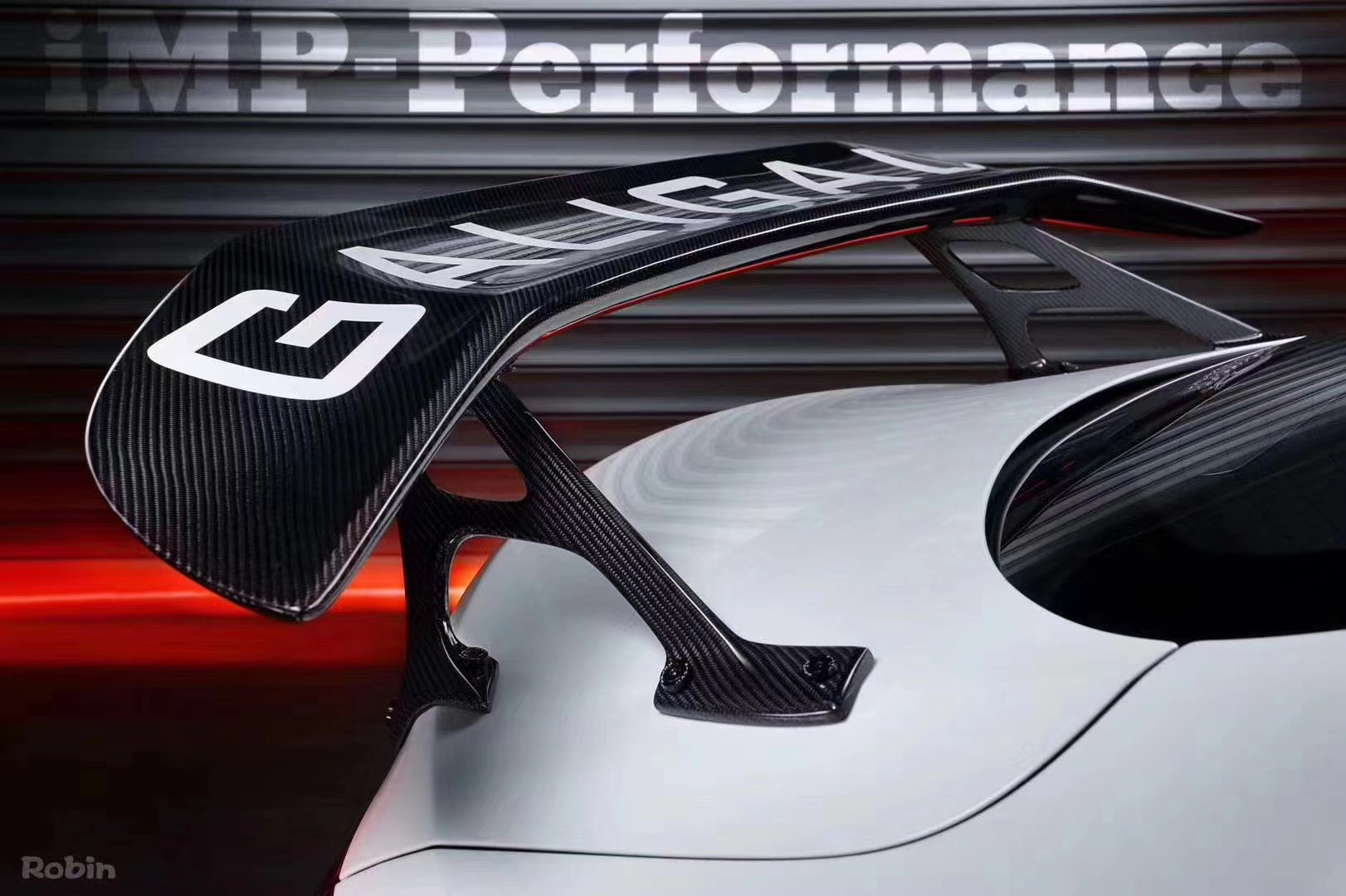 Auto Parts for Mercedes C63 Coupe Carbon Fiber Spoiler W205 C63 C63S Upgraded IMP-style GT Tail Spoiler