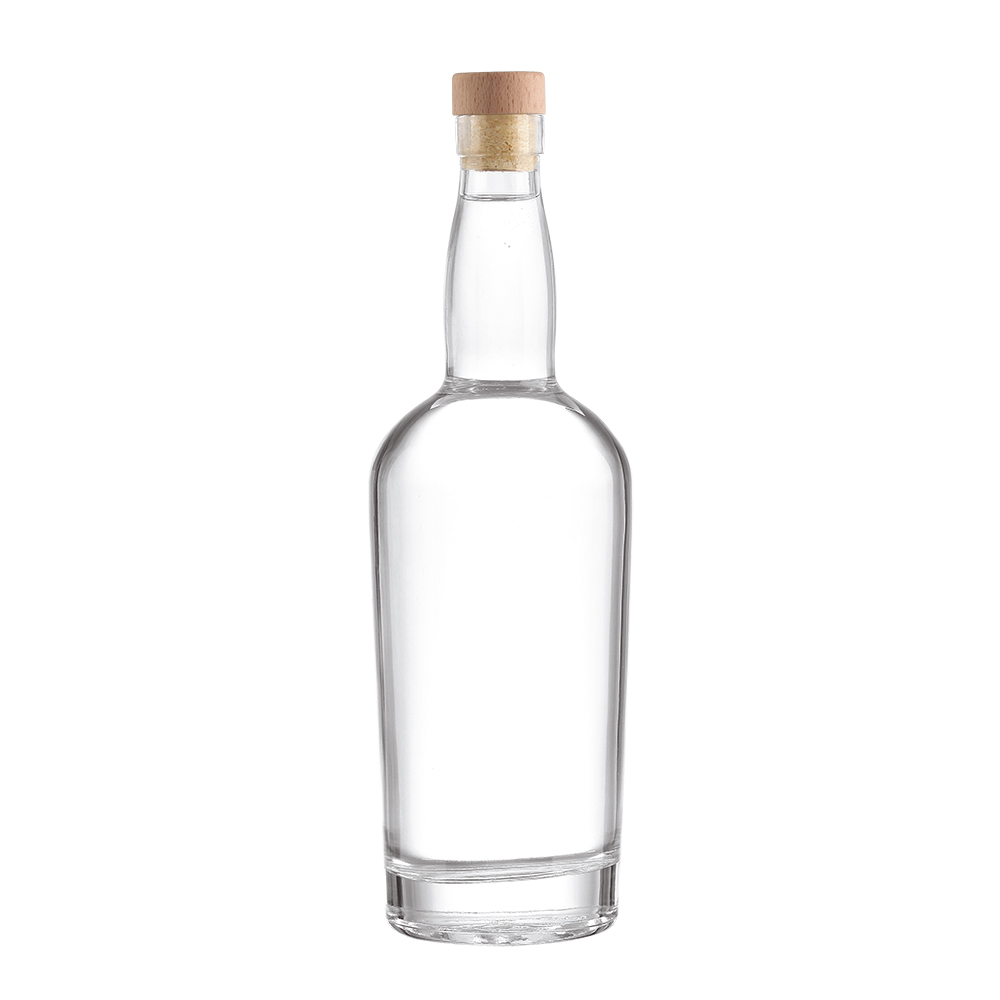 Transparent Glass Products 500ml 750ml 1000ml Round Empty Tequila Bottle and Spray Cap