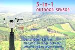 Professional Small Wireless Weather Station 5 In 1