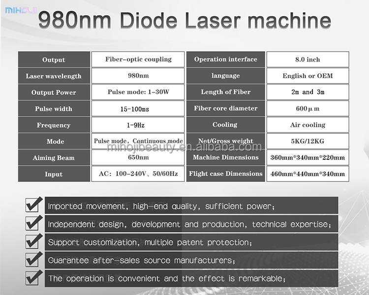 Liposuction Spider Vein Removal Machine 1470nm Diode Laser With Air Cooling