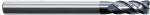 Unequal Pitch Flattened 4 Flute End Mills With Straight Shank