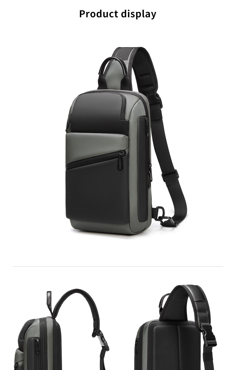 Casual Mens Sling Bag Single Shoulder Crossbody Bag Collapsible