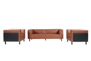 China Tufted Leather Modular Office Reception Sofa Free Combination wholesale