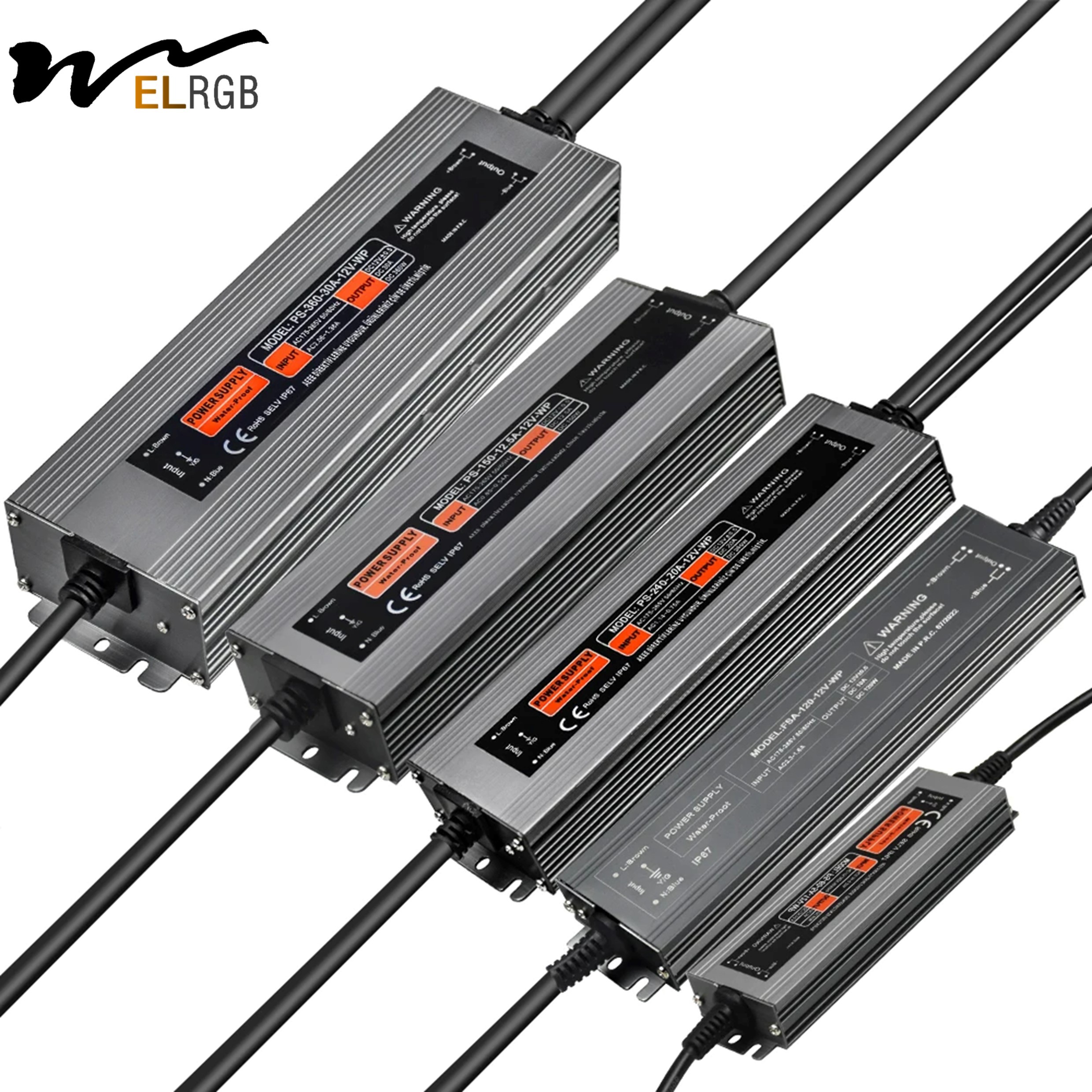 IP67 Smps Transformer LED Strip Light Parts 200W Switching Power Transformer