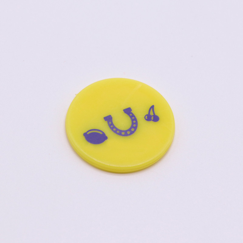 Eco-friendly Durable Material Embossed Printing Plastic Token Coins for Promotional Gifts