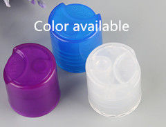 Body Lotion Bottle Plastic Screw Caps 24 / 410 Orange / Light Blue Color
