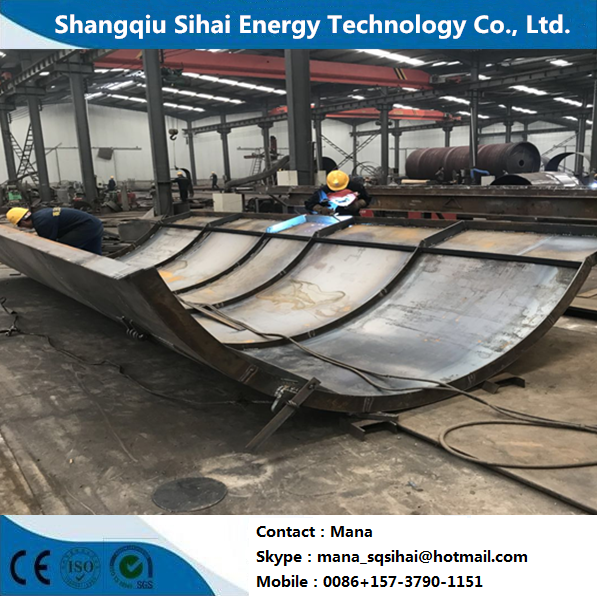 8-10Tons Daily Capacity Waste Tire Pyrolysis Machine 2200*6600mm