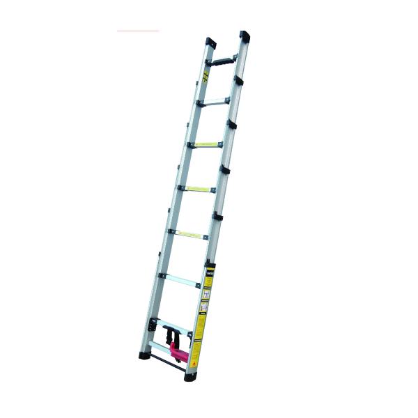 Quality Compact Design Adjustable Aluminum Ladder With Anti Slip Treads for sale