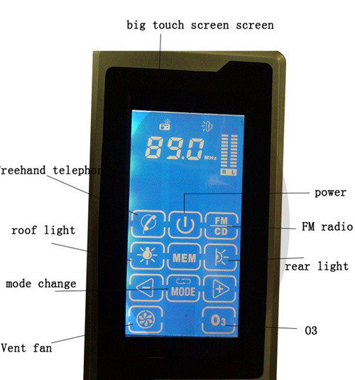 Multi Functional Steam Bath Equipment With Large LCD Touch Screen / Radio Speaker