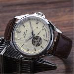 Waterproof Luxury Tourbillon Mechanical Watch Stainless Steel Case Bottom