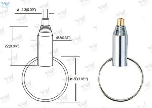 China OEM Adjustable Lock Cable Grippers Brass Material Key Ring Grippers wholesale