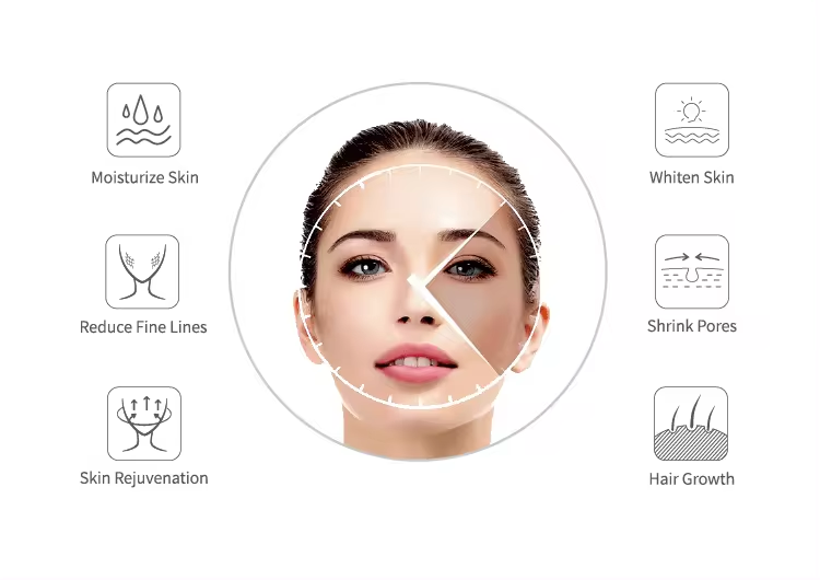 Portable RF Skin Tightening Machine 500W No Needle Mesotherapy Machine Anti Aging