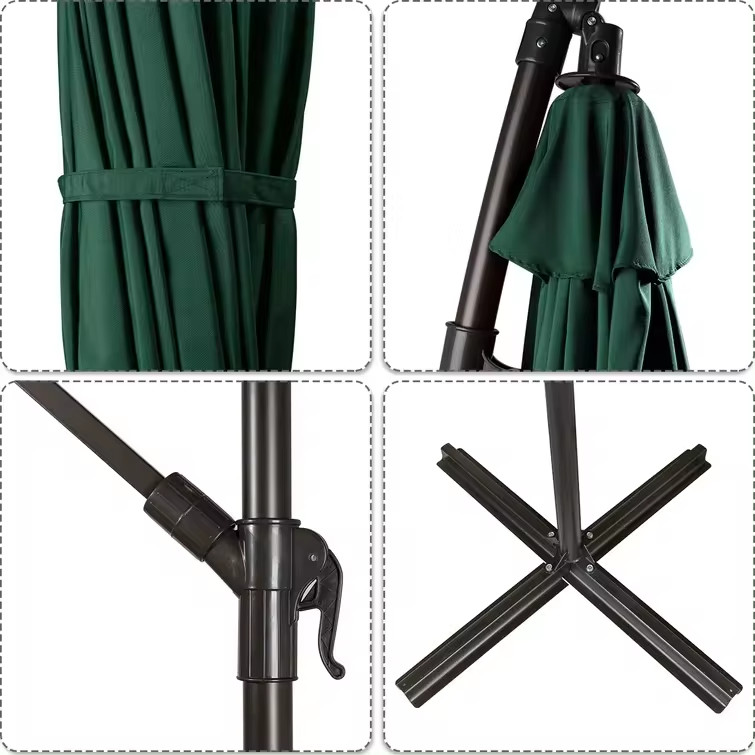 Terrace Garden Big Sun Umbrellas Round and San-2 Design for Outdoor Protection
