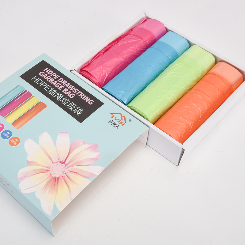 Surface Handling Hot Stamping Biodegradable Plastic Garbage Bags on Roll for Hotel