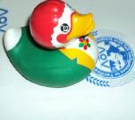 EN71 Promotional Green Weighted Rubber Ducks Gift For Race / Bath Time