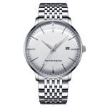 Water Resistant Automatic Quartz Watch Quartz Movement Stainless Steel Back