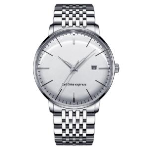 China Water Resistant Automatic Quartz Watch Quartz Movement Stainless Steel Back wholesale