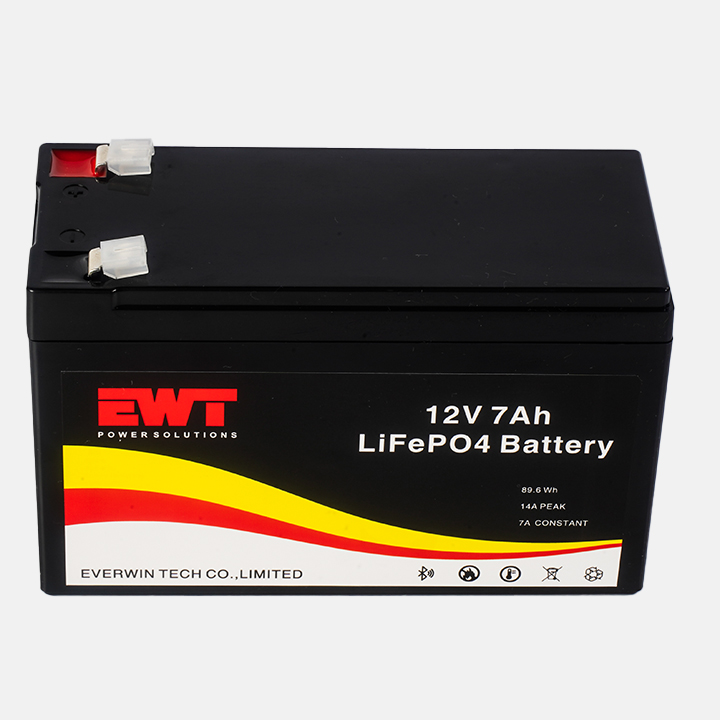 Rechargeable 12V Lithium Iron Phosphate Battery 12.8V 7Ah LFP Battery