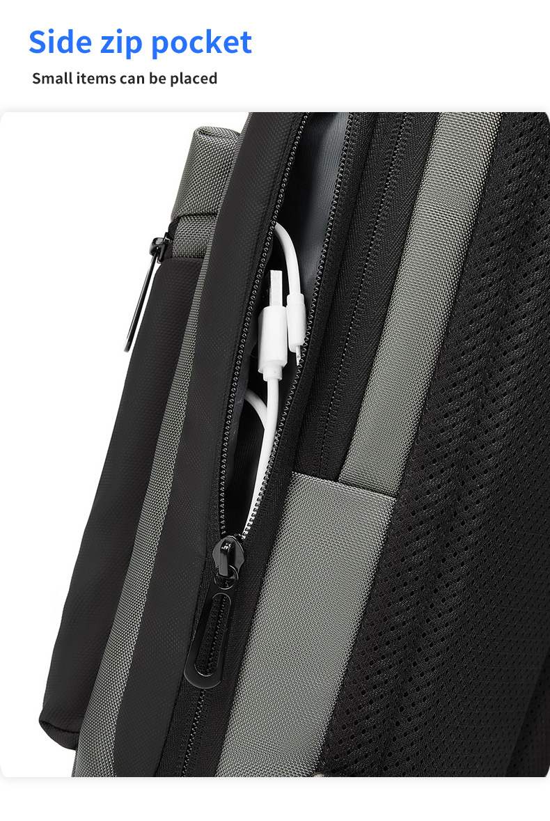 Casual Mens Sling Bag Single Shoulder Crossbody Bag Collapsible