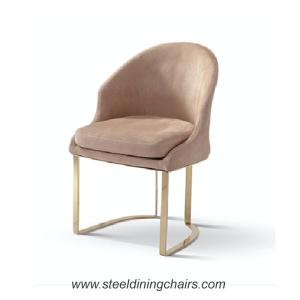 China Furniture Restaurant 52CM 90CM Stainless Steel Dining Chairs wholesale