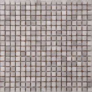 China Wood Grain Stone Mosaic Bathroom Sink Splashback Tiles , Bathroom Countertop Tile Morden Design wholesale