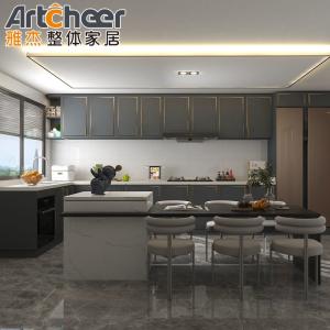 China Modular Customized Kitchen Cabinet Black And White Lacquer For Kitchen Furniture wholesale