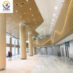 Weaterherproof Aluminum Railing 3d Wood Grain Fluted Exterior Aluminium Wall