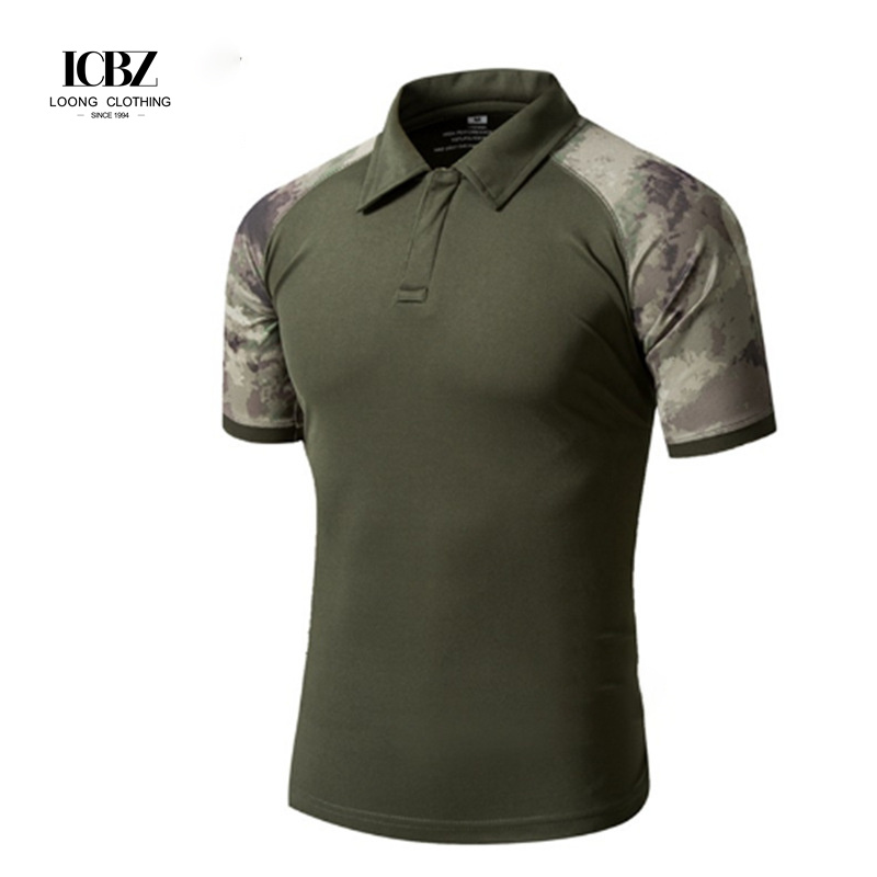 Camouflage Quick-dry Gym T-shirt for Men UV Resistance and Hygroscopic Properties