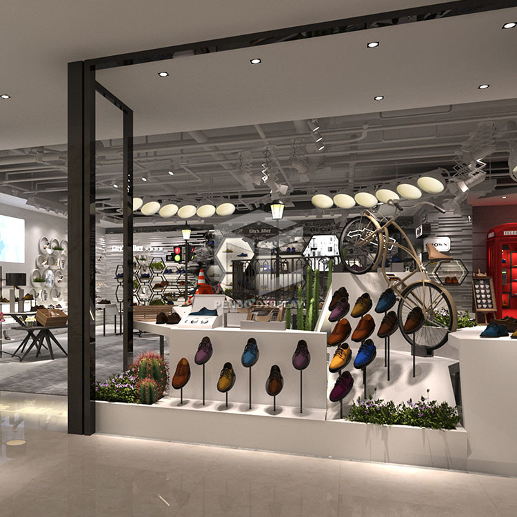 T5 Led Shoes Shop Furniture Design OEM Adjustable From 48In To 72In