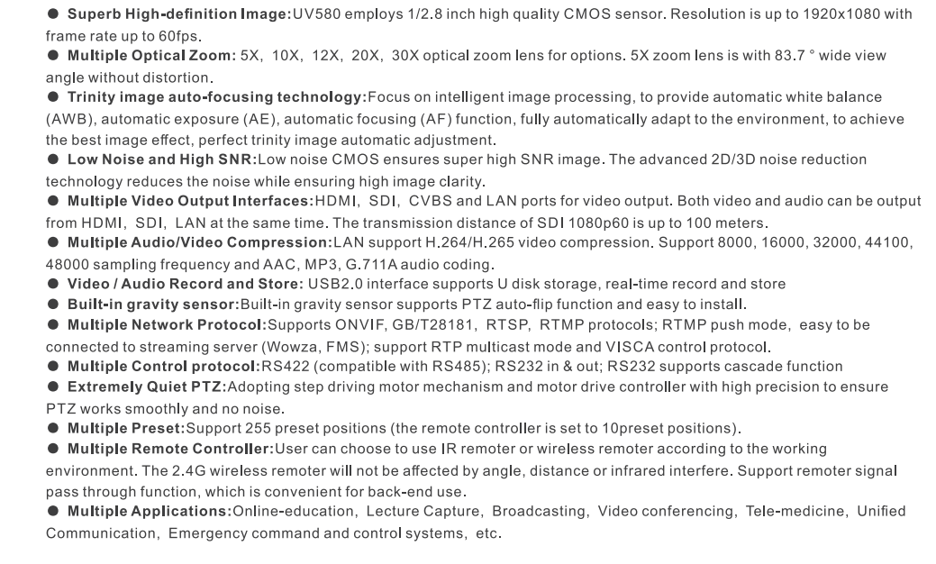 20X Zoom 1080P Health Care,Live Stream Huddle Room Video Conference Camera CVBS,LAN(POE)PTZ Conference Camera