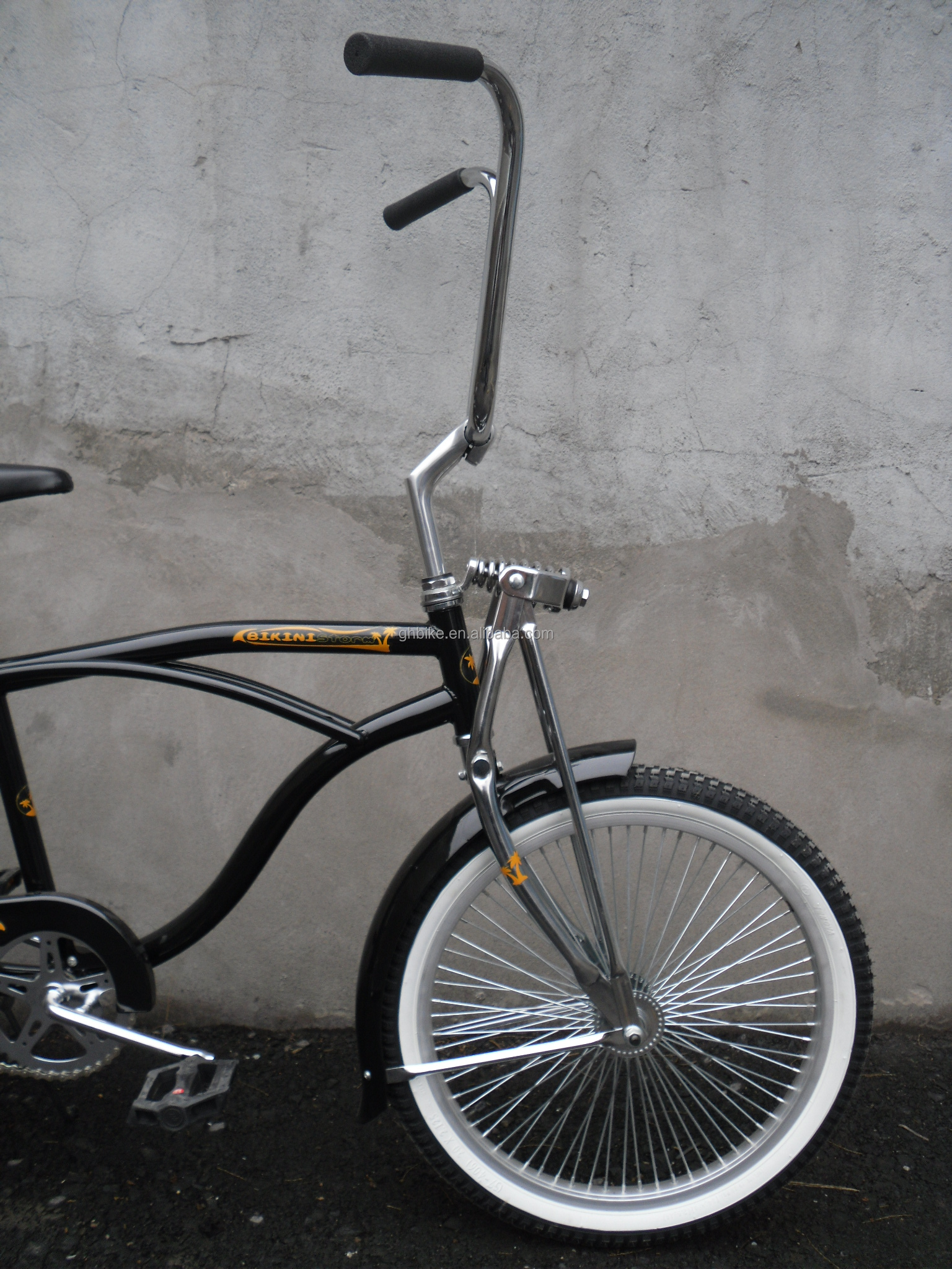 Steel Frame 20 inch Beach Cruiser CE Single Speed Coaster Brake Lowrider Bicycle 15KG