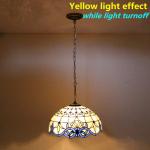 12'' European Style Turkish Light Bed Room Dinning Room Stained Glass Chandelier