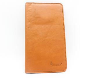China 7.5x13.5cm Debossed Mens PU Leather Wallet Passport Holder Travel RFID ROHS wholesale