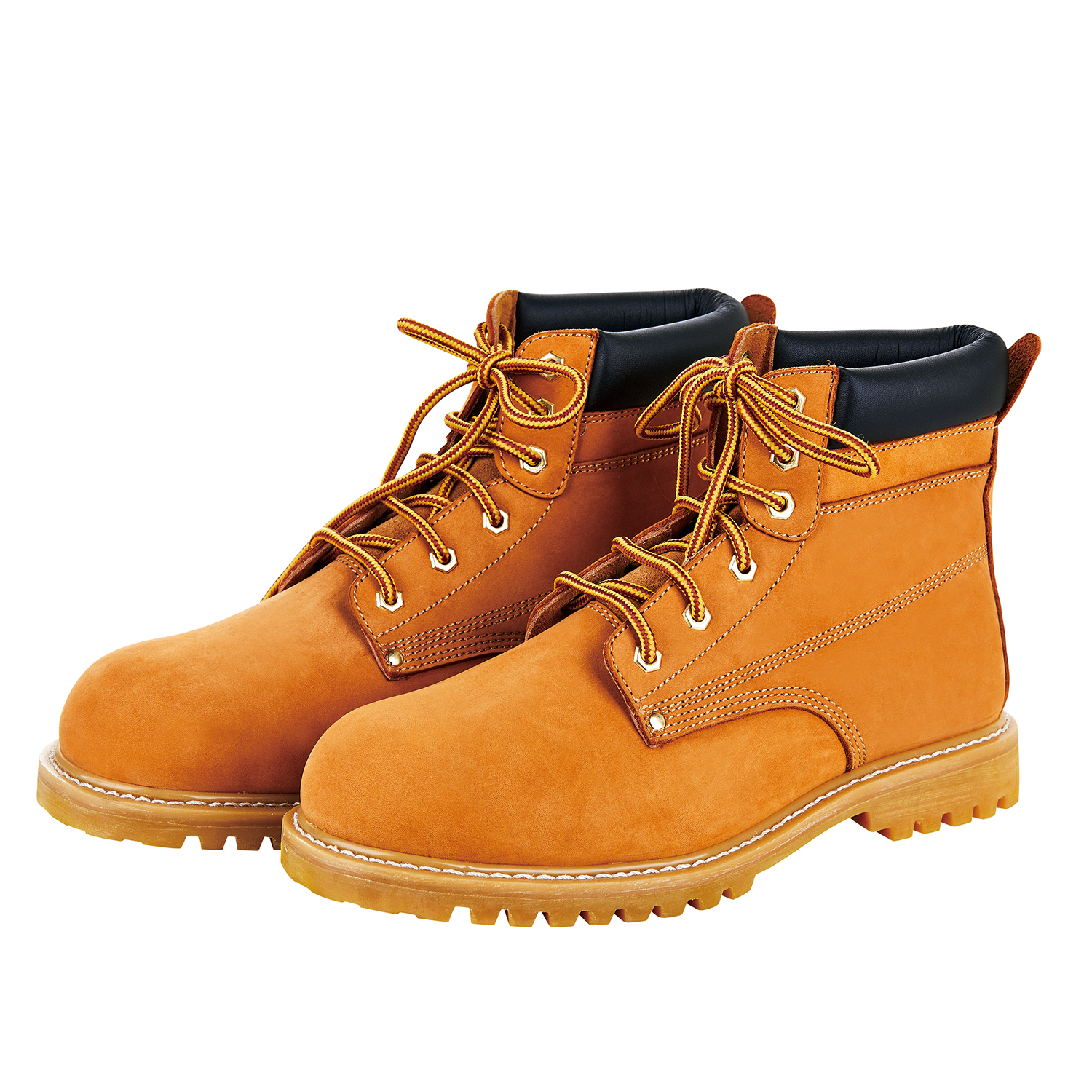 Rubber Midsole MJ-101 Industrial Protective Leather Work Boots with Breathable Design