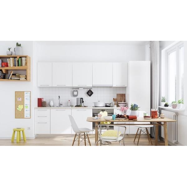 1.6m 304SS Sink Tap Brown Island Kitchen Cabinets Marble Countertops