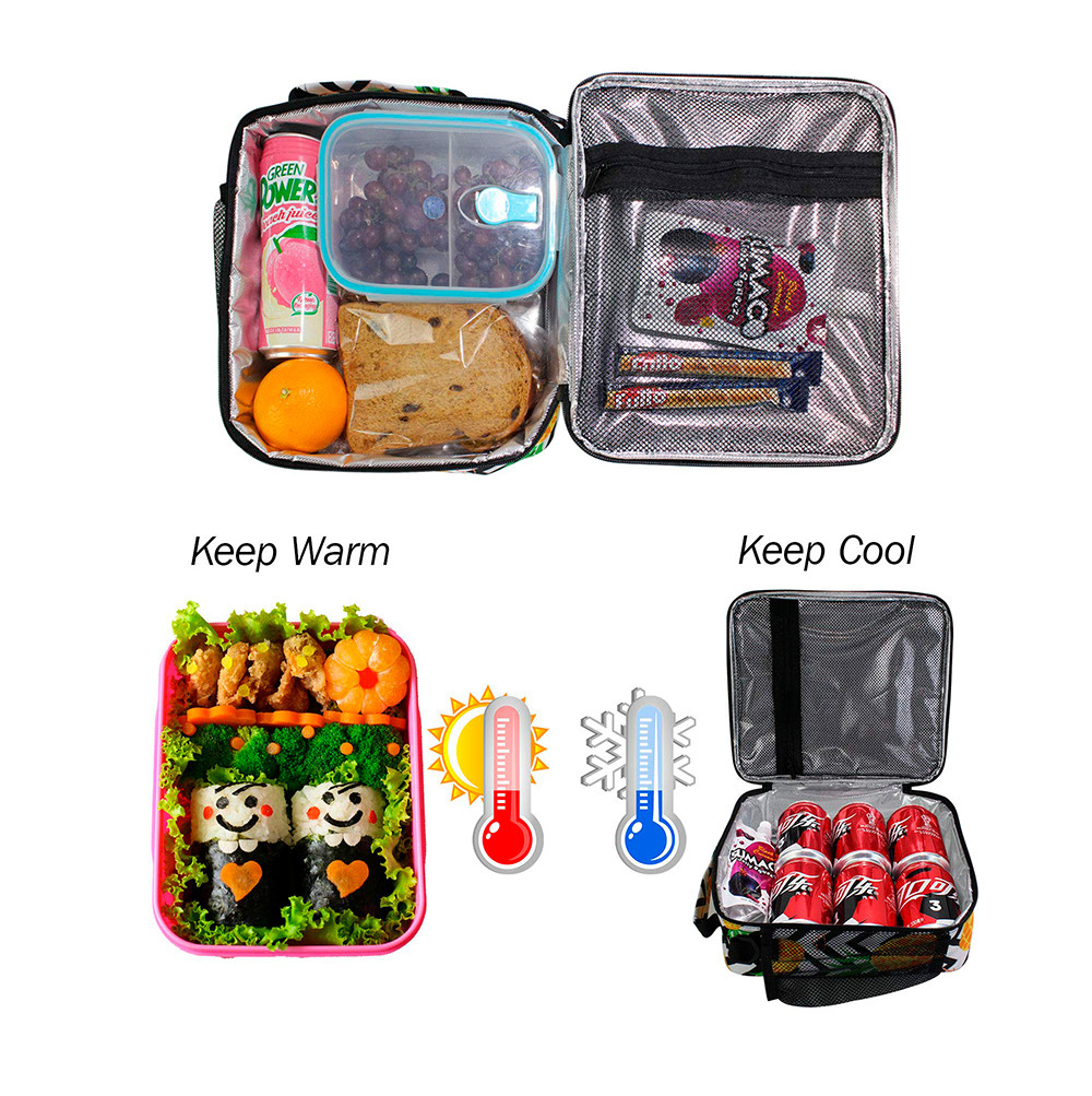 Lightweight Pineapple Kids Insulated Lunch Box With Zipper Closure