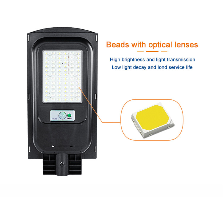 Waterproof Ip65 Outdoor 100W All In One Led Solar Street Lamp