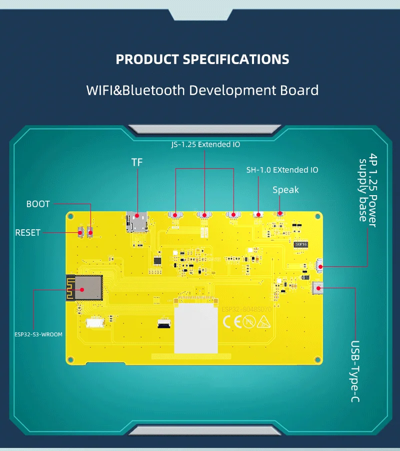 5V 260g TFT Display Module EK9716 Driver Chip RGB 65K Color Wide -20.C -70.C Operating Temperature