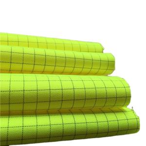 China 300D Polyester Woven Plain Check Anti-Static Oxford Fabric For Medical Cleanness Clothing wholesale