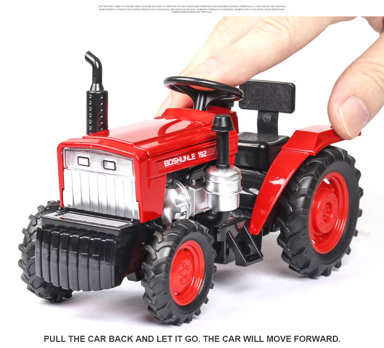 1 32 Scale Friction Toy Car Models for Farm Tractor Acousto-Optic Door Opening Children's Toy