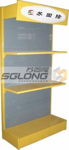 China Metal Supermarket Display Racks Gondola Storage Shelf System ISO9001 Certification wholesale